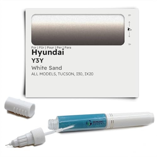 Genuine Colors Lackstift White Sand Y3Y für Hyundai Weiß Tucson I30 IX20