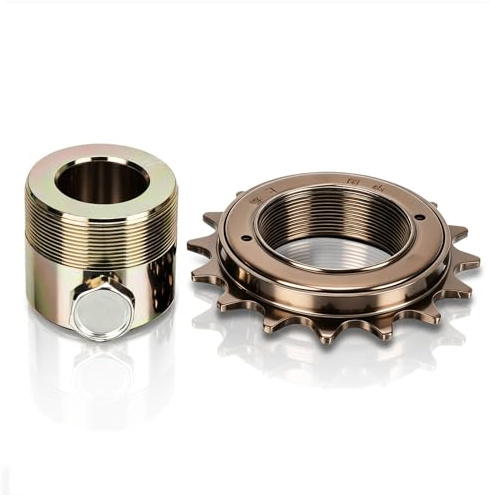 equlup Freewheel Adapter Kit, 16T Freewheel with 20mm Adapter Easy Installation Threaded Type Freehub Replacement Parts for Electric Tricycles Motorcycles Karts