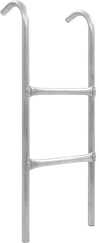 ShGaxin Échelle de trampoline à 2 marches en acier argenté 72 cm, base de lit, structure de lit, cadre de lit, cadre de lit, cadre de lit, lit de chambre, sommier - 92408