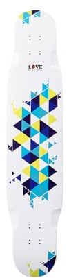 1 LOVE BOARDS Skateboard | Tapete däck 44 tum | Neon Color