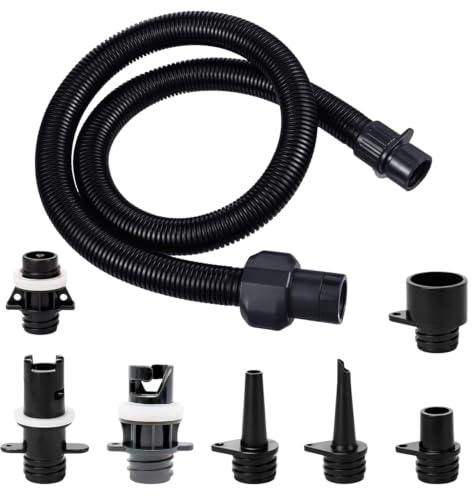 8pcs Sup Pump Adapter Kit, Paddle Board Pump Hose, with 7 Air Valve