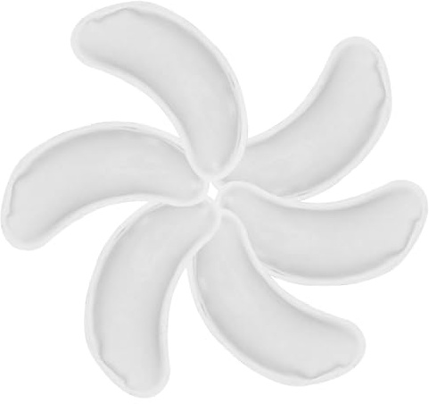 ZUNOXAZ Wiederverwendbare Augengelpads 6 Stück Kühlendes Augenkissen aus Transparentem Gel für Müde Augen Kühl und Wärmeaktivierbar Kompakt für Reisen und Augenerholung