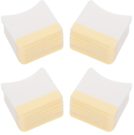 ERINGOGO 160 Stück Bogenförmige Make Up Gesichtsreinigungskissen aus Baumwolle für Sichere Entfernung von Wimperncreme im Salon und Zuhause