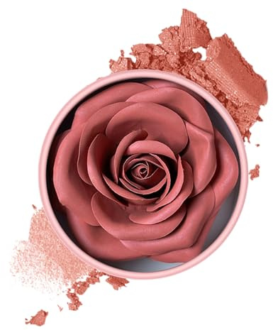 Rose Blush - 3D Rose Petal Natural Blusher - Long-Lasting Lightweight Buildable Rouge - Silky Powder Makeup| For Women, Girls, Parties, Gatherings, Daily Use, Events