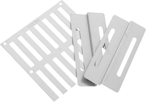 Gadpiparty Rejilla Resistente para Desagüe de Piso y Pared Lateral de Acero Inoxidable 10x10 Cm Tapa Deslizante Antiobstrucción para Drenaje Exterior Industrial y Residencial