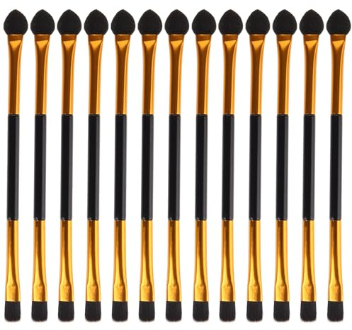 Generic 30 Pinceles de Maquillaje para Mujer, Brochas de Sombra de Ojos de Doble Punta, Fibras Sintéticas, Mango de Plástico, Set Profesional para Maquillaje Diario y Uso Cosmético
