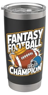 Fantasy-Football-Meister Doppelwandiger Edelstahl-Thermobecher