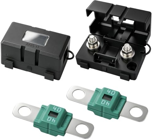2 stycken ANS säkringshållare med 2 x Midi 40A säkringar