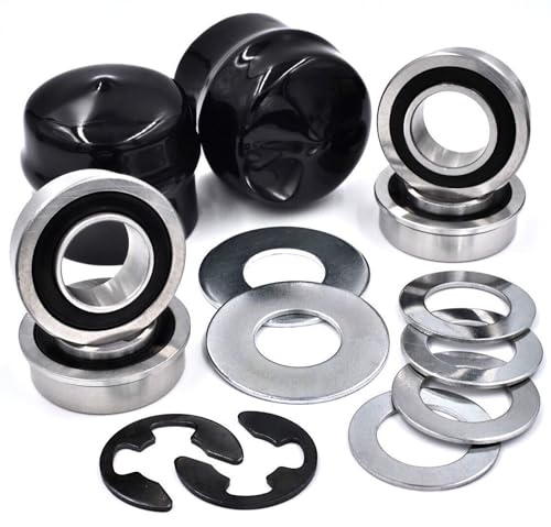 Kit de conversión de cojinete de rueda delantera HD Switch 532124959 124959 (4 unidades) para Husqvarna, AYP, Poulan, Jonsered, Craftsman Sears cortacésped y tractores de jardín