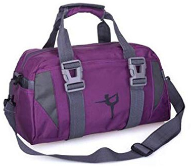 Small/Large Dance Duffle Bag For Girls Sport Gym Bags For Women Yoga Bag (Large, Purple)