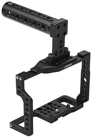 Andoer G85 Aluminium Legierung Kamera K?fig mit Vielen 1/4 Zoll und 3/8in Befestigungsl?Cher 2 Cold Shoe Stecknuss f¨¹r G85/G80 ILDC Kamera an Mount Mikrofon Monitor Video Light stativ