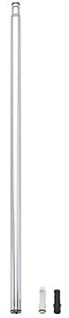 GROHE Ersatzrohr für Duschsysteme (15 cm kürzer gegenüber Originalrohr, langlebige Oberfläche) ,chrom, 48498000