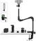Supporto Flessibile 25 Pollici Per Webcam, Fotocamera, Telefono E Microfono - Vite Da 5/8, Proiettore Da Scrivania A Collo D'oca Per Logitech, Gopro