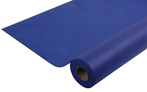 Pronappe - Réf. R785046I - Nappe jetable en non tissé spunbond - Rouleau de 50 M de long X 1,20 M de large -Tissu indéchirable, déperlant et essuyable - Couleur bleu marine