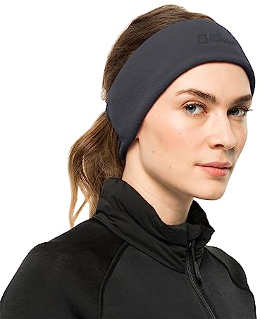 Jack Wolfskin Unisex Real Stuff Headband, Ebony