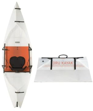 Oru Kayak Lago pieghevole per kayak | Leggero, portatile e stabile - Kayak da lago e da fiume - Principiante, Intermedio - Dimensioni (non piegato): 9 x 32 pollici, 17 libbre Kayak Only Lake