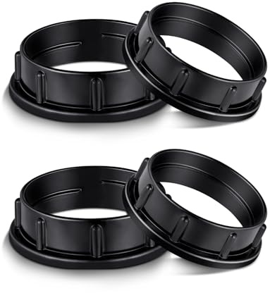 Aluminum Socket Shade Rings - Medium Base E26, Retaining Rings for Glass Lamp Shades/Light Fixtures, Lock Thread Diameter 1-1/2 Inches