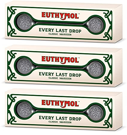 Euthymol Classic Toothpaste Squeezer x 3, Rolling Dispenser Roller Squeezers, Plastic Aluminum Metal Tube Toothpastes, Bathroom Accessor 3 Packs