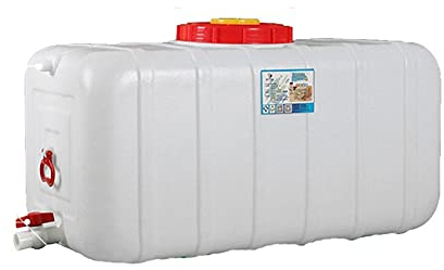 Bidón para agua BidóN PláStico Con Grifo PortáTil Agua Potable DepóSito Gran Capacidad Tanque De Almacenamiento Agua DepóSito De Agua Para Exterior Con Grifo Con válvula y tubería de agua(Size:25L)