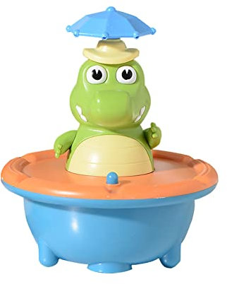 ISAKEN Wasserspielzeug Kinder Krokodil Sprinkler Badespielzeug Baby Badewannenspielzeug Wasserfontäne Schwimmende Badewannen Wasser Spielzeug für Kinder Jungen Mädchen 1 2 3 4 Jahre