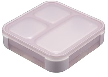 CB JAPAN Foodman Bento Box, Standing and Transporting, Thin, Mee, 16.9 fl oz (500 ml), Antibacterial, Purple, Juice Prevention, W Sealing, 4-Point Lock for Secure DSK