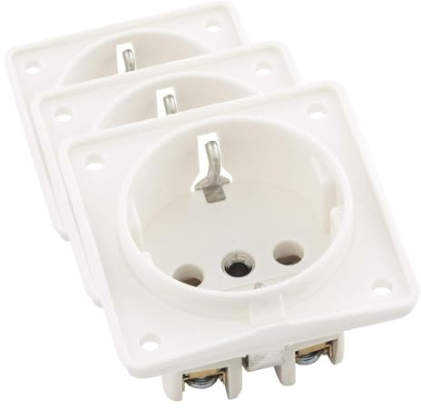 Berker 941852502 Integro Steckdose Schuko weiß matt lose (Packung mit 3)