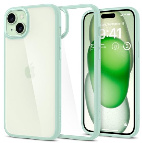 Spigen Cover Ultra Hybrid per iPhone 15 | Verde Mela
