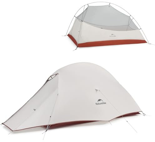 Naturehike Cloud up pro Tenda da Campeggio Leggera per 1 Persona, Facile da Montare, Antivento e Impermeabile, Tenda a Cupola per Viaggi All'aperto e Trekking