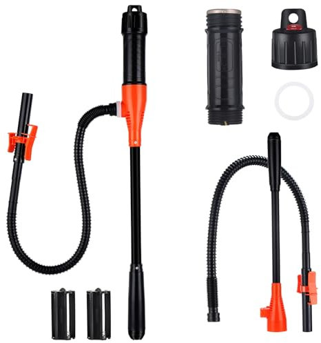 Faankiton Elektrische Transferpumpe, Batteriebetriebene Flüssigkeitstransferpumpe, Elektrische Benzinpumpe Siphon Pumpe, Multifunktionale tragbare Pumpe, Elektrische Kraftstoff Umfüllpumpe 2.4 GPM