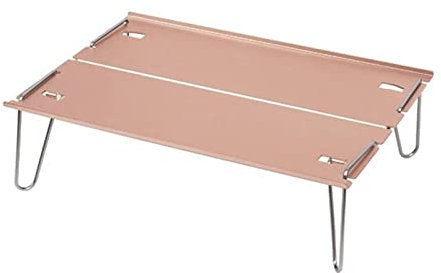 Tavolo da campeggio pieghevole per escursionismo in acciaio portatile scrivania all'aperto barbecue picnic mini tavolo