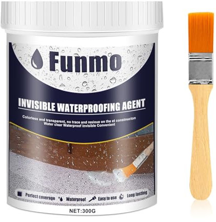 Funmo 300g Rivestimento impermeabile definitivo,sigillante impermeabile,silicone sigillante per esterni,Sigillante Impermeabile Trasparente,per Bagno Cucina Crepa Tetto Finestra