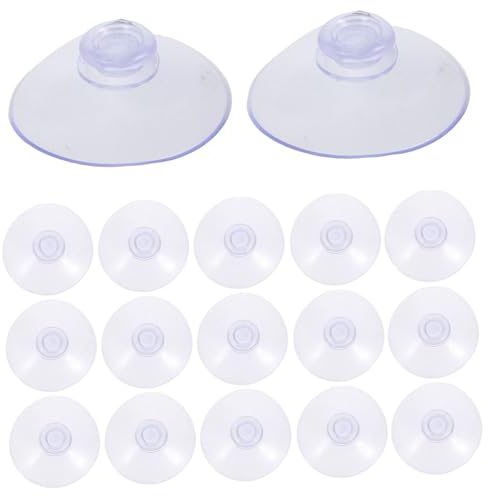 PRETYZOOM 100piezas Gancho De Ventosa Transparente De Alta Resistencia Para Ventanas De Vidrio Ventosas Resistentes Para Colgar Decoraciones Cocina Unidades