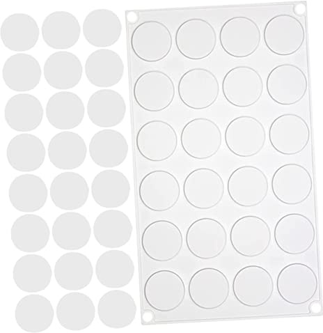 UTHCLO Molde de Silicona para de Cera Cavidades Redondas Resistente y Seguro con Pegatinas para Invitaciones y Manualidades para Sellado Artesanal Fiestas