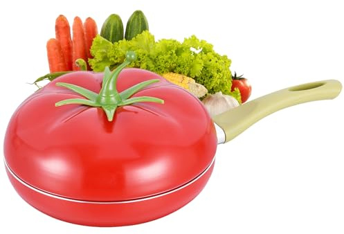 Pentola a forma di frutta e verdura - Cocotte di con coperchio, per piani cottura a induzione, zuppa di latte, spaghetti, frittura, ebollizione lenta e piani di lavoro della cucina