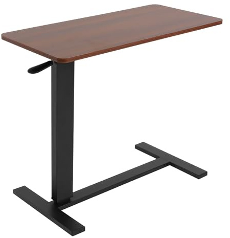 CuCummoo Beistelltisch Höhenverstellbar Betttisch Klappbar: 66-94 cm Pflegetisch mit Rollen Laptoptisch Desktop - Krankentisch Sofatisch für Wohnzimmer Schlafzimmer 80x40x94 cm