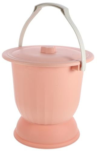 Garneck Contenitore Portatile con Coperchio, Secchio per Urina in PP da 6,5L, Facile da Pulire, per Anziani e Disabili, Casa e Viaggio
