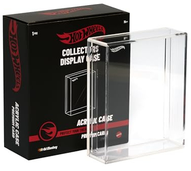 Hot Wheels Vitrina expositora de metacrilato para Modelos Hot Wheels Premium, Escala 1:64, Protege Tus Real Riders con Nuestra Vitrina expositora para Colecciones