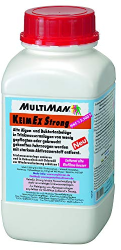 MultiNox® KeimEx Strong Pulver für Tanks ab 250-2500 l - Inhalt: 2500 g - Entfernt frische Biofilme in Trinkwasseranlagen von Caravan & Boot