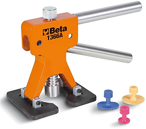Beta 1366A - Kit de débosselage avec jeu de 19 ventouses en plastique