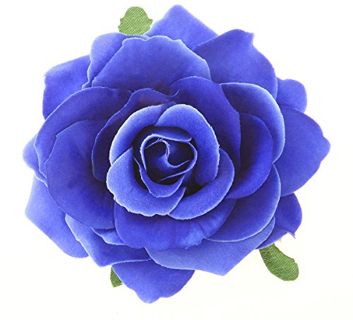 FRCOLOR Rosen-Haarspange Und Brosche 2-in-1 Künstliche Große Rosenblüte Für Damen Haarschmuck Für Party Hochzeit Kirche Tanzveranstaltungen Sommerpicknick 11.00 X 11.00 X 5.00 Cm