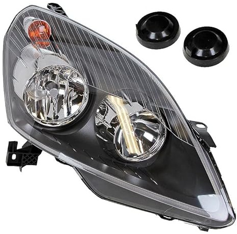 BESTPRICE 1x Hauptscheinwerfer vorne rechts H7 / H1 Frontscheinwerfer mit Stellmotor für Leuchtweiteregulierung, Kompatibel mit OPEL ZAFIRA/ZAFIRA FAMILY B (A05)