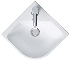 Duravit Eckwaschbecken ME by Starck 43,5x38 cm Weiß Satin Matt WonderGliss