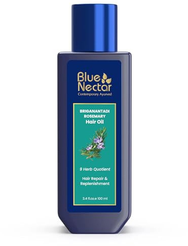 Blue Nectar Ayurvedic Hair Repair and Treatment Oil.