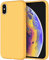TechDealsUK Silicone Matte TPU Case Cover For Apple iPhone XR (Yellow)