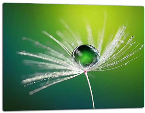 TMK ArtDeko – Schneidebrett Glas – Glasschneidebrett für die Küche 52x40 cm – Robust, Hygienisch & Rutschfest – Glas Schneidebrett – Zusätzliche Arbeitsfläche – Vielseitige Nutzung