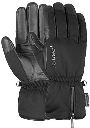 Reusch Unisex Fingerhandschuhe Powerline STORMBLOXX™ mit angenehmem Softshell-Material black, 9.5