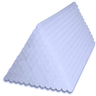 PACK 65 PC BARRA DE PEGAMENTO CALIENTE 7MM X 200MM. BARRAS PEGAMENTO TERMOFUSIBLE TRANSPARENTE 7x200mm PALOS PARA BRICOLAJE Y MANUALIDADES. RECAMBIO IDEAL PARA SU PISTOLA DE BARRA DE SILICONA