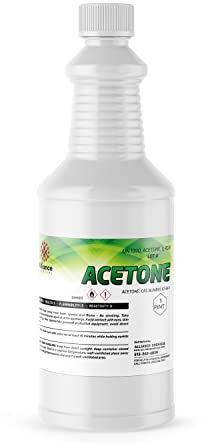 Alliance Chemical Acetone - 1 Pint (16 FL Oz) - Technical Grade Solvent for Cleaning, Surface Prep, Resin Work, and General Use