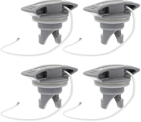 BESPORTBLE Paddle Board Valve Replacement, 4Pcs Inflatable Boat Valve Cover Boat Air Plugs Replacement for Rubber Dinghy Raft Kayak Airbeds