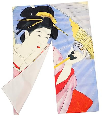 LIFKOME Dekorativer Türvorhang Japanischem Design Für Badezimmer Und Küchen Trennvorhang Für Privatsphäre Leicht Zu Installieren Und Pflegeleicht